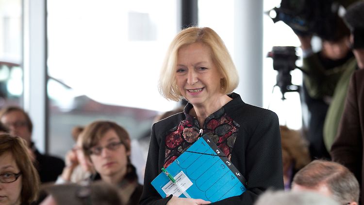 Johanna Wanka vermeldete den Erfolg des Anerkennungsgesetzes.