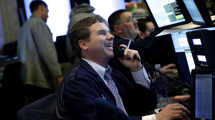Die Stimmung scheint an der Wall Street gut zu sein. 