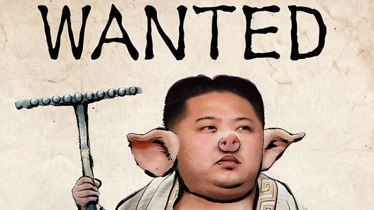 Bei Flickr ist diese Karikatur Kims zu finden.