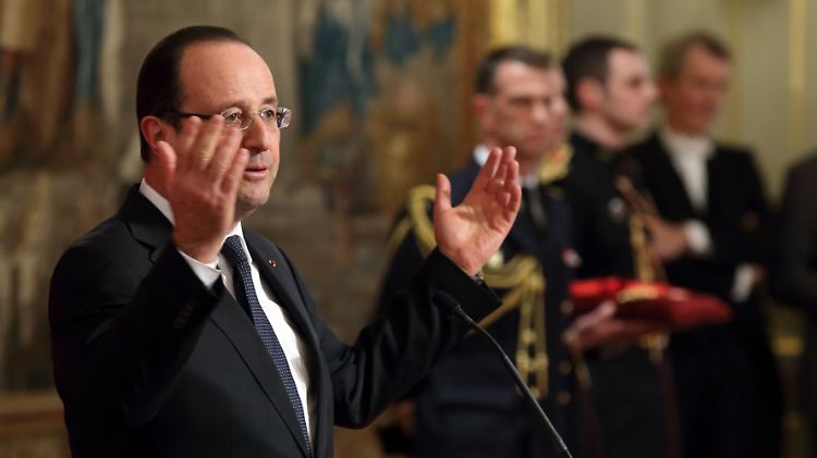 François Hollande, unbeliebt und unter Druck.