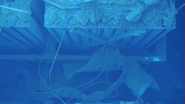Diese Aufnahme zeigt die zerstörte Außenhülle des Reaktors 3 der Anlage in Daiichi.