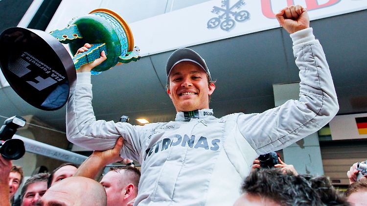 Das war vor einem Jahr: Nico Rosberg feiert in Shanghai.