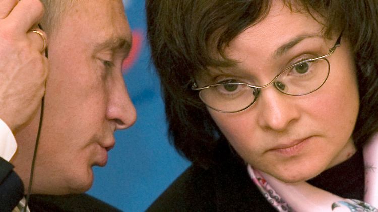 Nah an der Macht: Elvira Nabiullina weiß, wie man mit Wladimir Putin reden kann.
