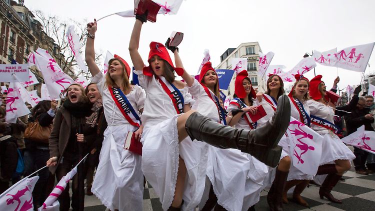 Kein Thema hat Frankreich in den vergangenen Monaten so sehr gespalten wie die Homo-Ehe. In Paris demonstrierten Hunderttausende. Freudentänze werden die Gegner nach der Entscheidung des Senats nun nicht mehr aufführen.