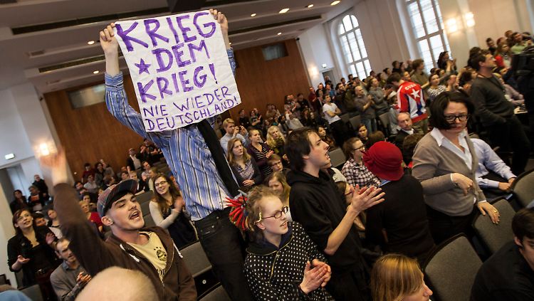 Bei den Protesten im Audimax der Humboldt Universität Berlin.