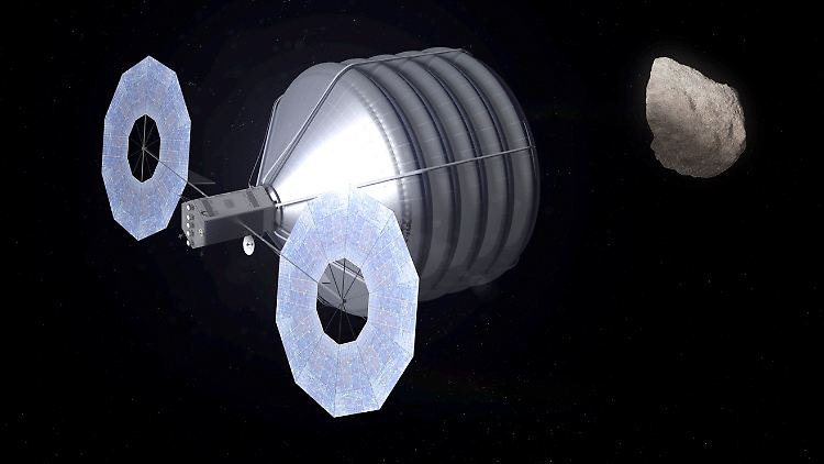 Die US-Raumfahrtbehörde Nasa will einen kleinen Asteroiden einfangen. (Illustration der Nasa)