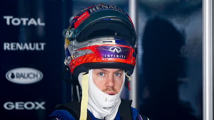 Sebastian Vettel spielt in Shanghai Reifenpoker.