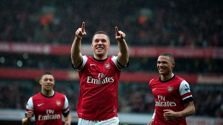 Lukas Podolski wurde ausnahmsweise ein- statt ausgewechselt. Trotzdem traf er, zum neunten Mal in dieser Saison.