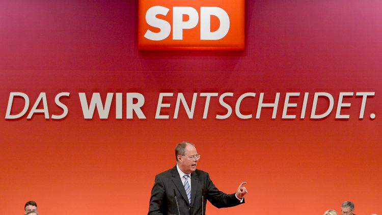 Steinbrück: Die Geschlossenheit ist da, jetzt fehlen die Prozente.