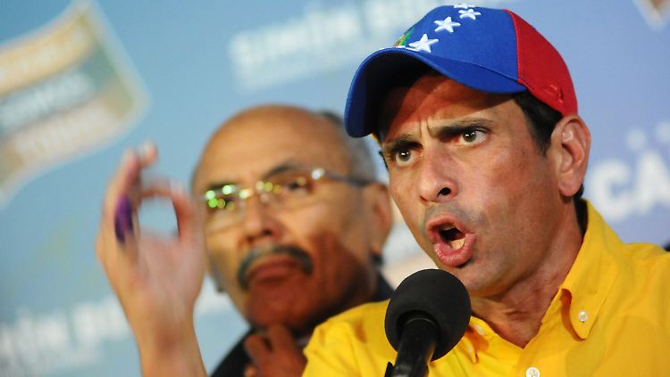 Er ist sauer: Henrique Capriles glaubt nicht, dass er die Präsidentschaftswahl wirklich verloren hat.