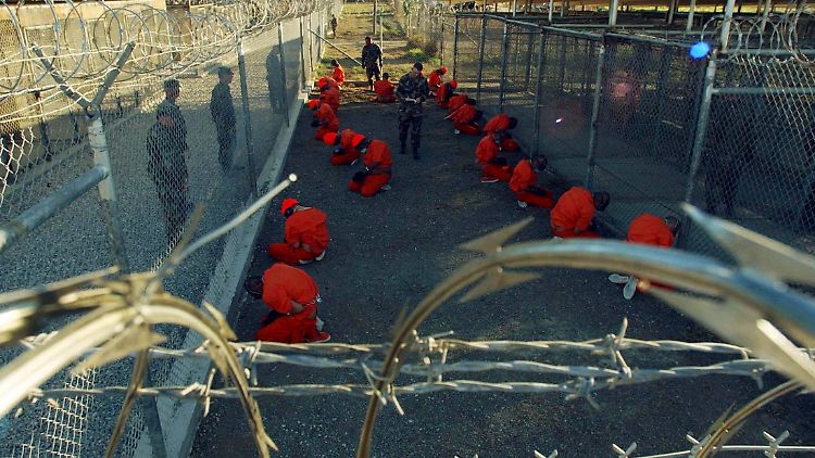 Blick ins umstrittene US-Gefangenenlager Guantanamo.