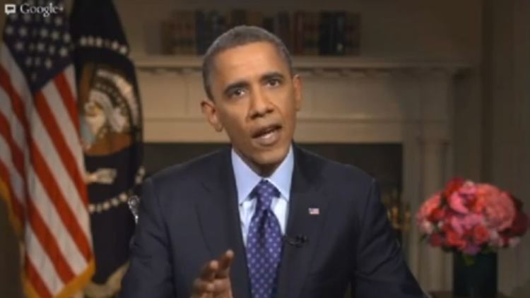 So sieht Obamas Hangout aus.