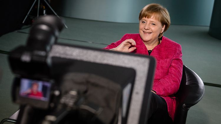 Die Kanzlerin kann Google Hangout.