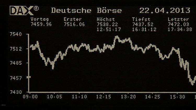 Stärker am Morgen als am Abend: Der Dax zu Wochenbeginn.