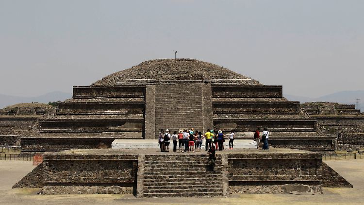 Quetzalcoatl-Tempel in Teotihuacán.