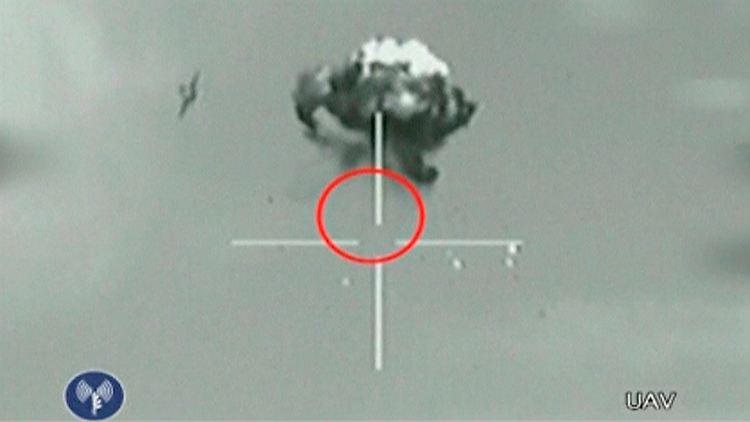Im Oktober schoss die israelische Armee eine Drohne über der Negev-Wüste ab.