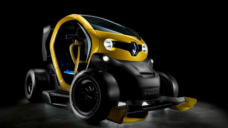 Mit einem solchen Spoiler sieht sogar ein Schmalspur-Mobil wie der Twizy nach Rennwagen aus.