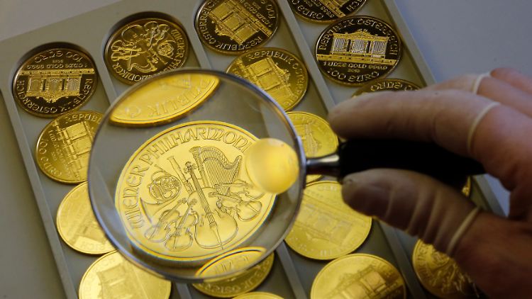 Nennwert 100 Euro: Ein Wiener "Philharmoniker" wiegt etwas mehr als 31 Gramm.