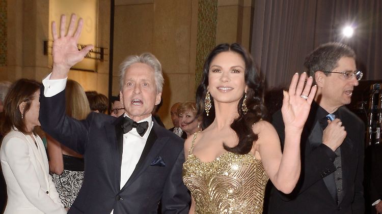 Catherine Zeta-Jones und Michael Douglas bei der Oscar-Verleihung im vergangenen Februar.