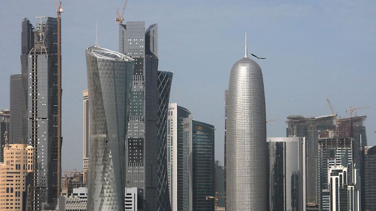Blick auf die Skyline von Katars Hauptstadt Doha.