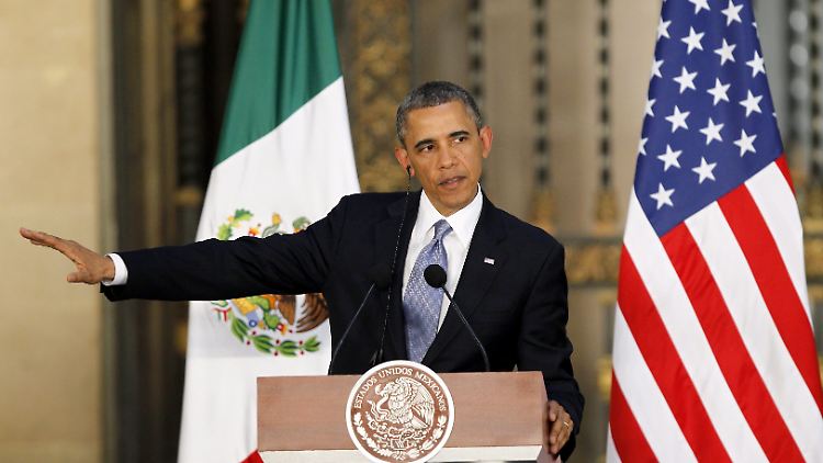US-Präsident Obama, hier bei einem Besuch in Mexiko, will "alle Optionen" prüfen.