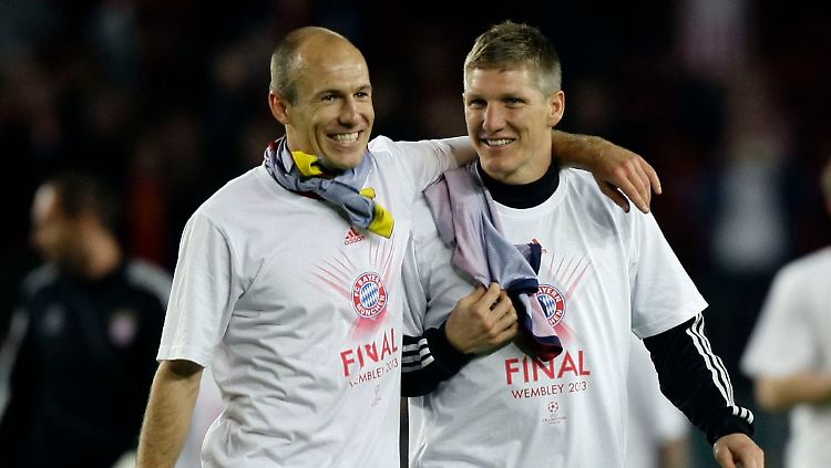 Sie bleiben in München: Arjen Robben und Bastian Schweinsteiger.