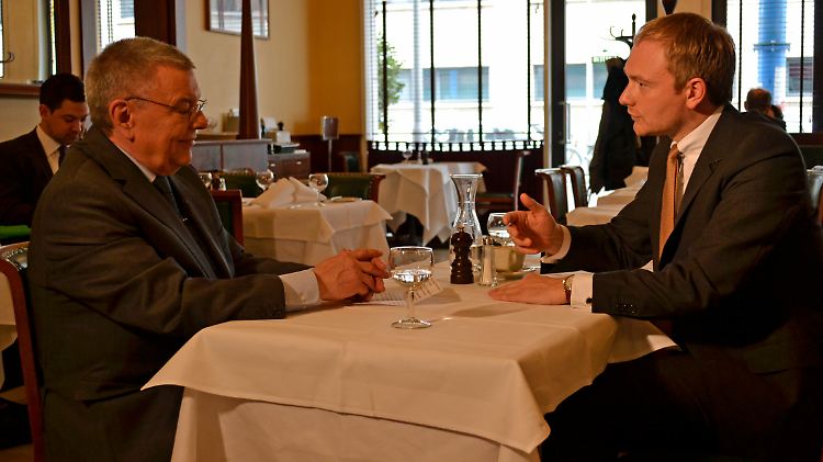 Manfred Bleskin im Gespräch mit Christian Lindner.