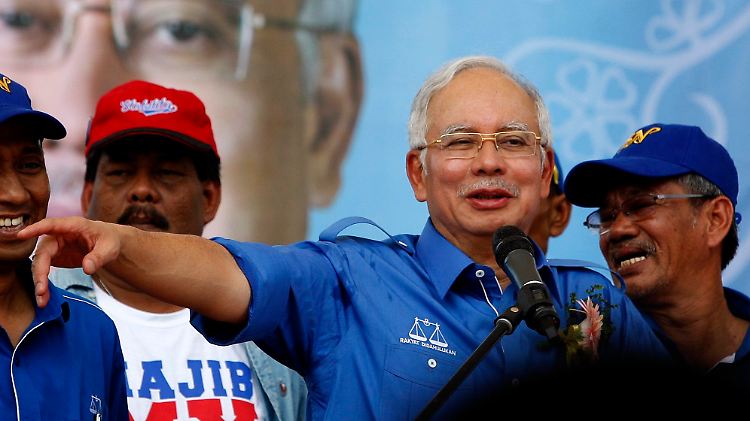 Ministerpräsident Najib Abdul Razak: Anfang April hat er das Parlament aufgelöst.