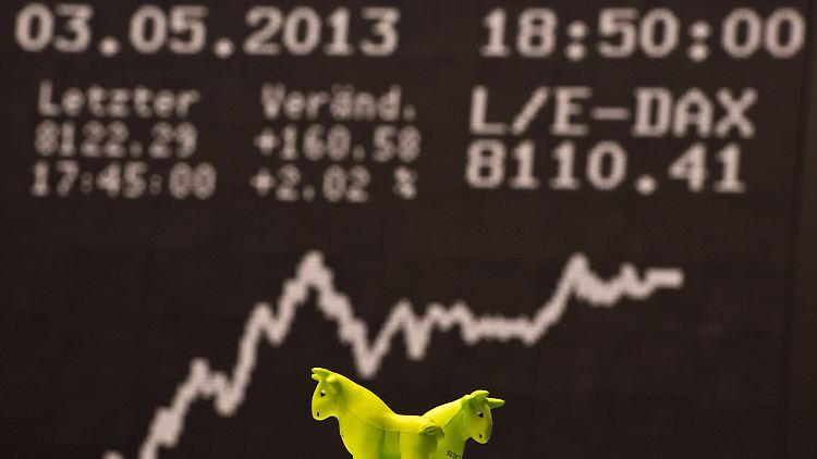Mit großem Schwung über die 8100: So ging der Dax ins Wochenende.