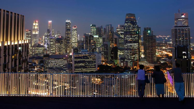 Feierabend in Singapur.