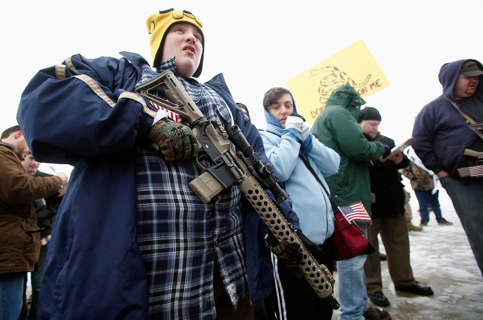 Die US-Amerikaner und ihr Verhältnis zu Waffen: In Europa verursacht es immer wieder Kopfschütteln, wenn Bilder wie diese erscheinen.