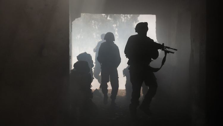 Israelische Soldaten der Golan-Brigaden bei einer Übung.