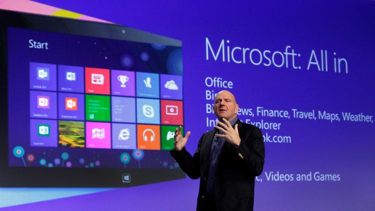 Erst im vergangenen Oktober stellte Microsoft-Chef Steve Ballmer Windows 8 vor.