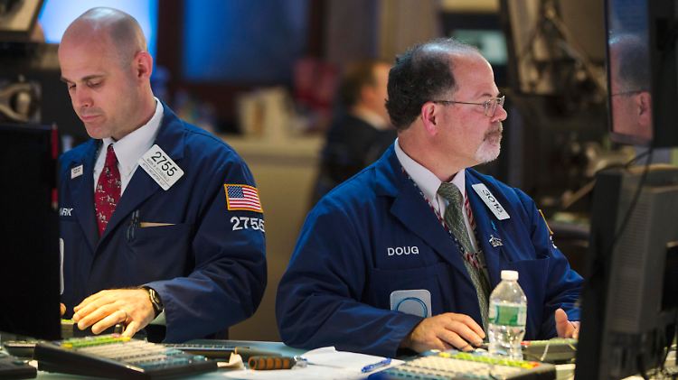 Zufriedene Gesichter im großen Handelssaal der Nyse: Die Europäer liefern gute Vorgaben.