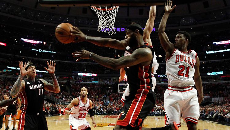 Offensiv treffsicher, defensiv kompromisslos, insgesamt Superstar: LeBron James von den Miami Heat.