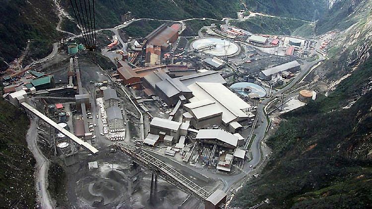 Bergwerk der Firma Freeport-McMoRan in der indonesischen Provinz Papua. 