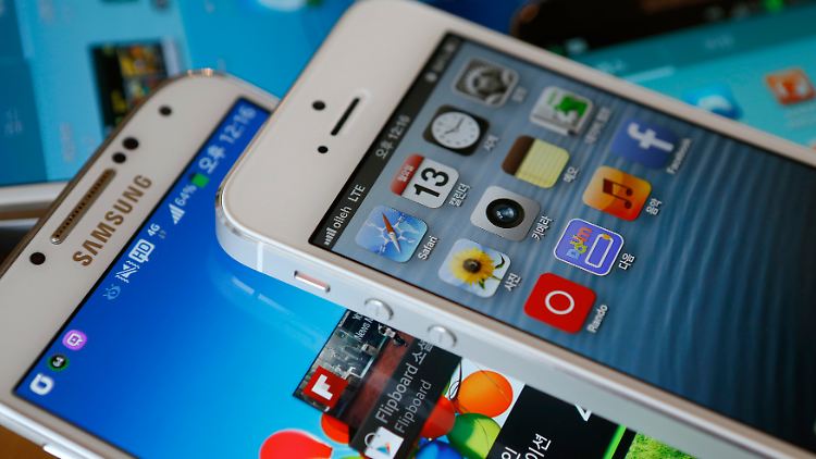 Samsung Galaxy S4 und iPhone 5: Smartphone-Größen unter sich