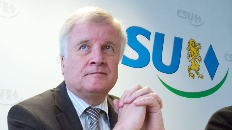 CSU-Chef Horst Seehofer, ernüchtert.