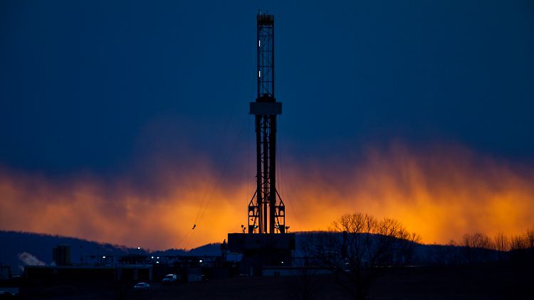 Ein hydraulischer Bohrer wird in Pennsylvania für das umstrittene Fracking eingesetzt, welches mit für den US-Gasboom verantwortlich ist. 