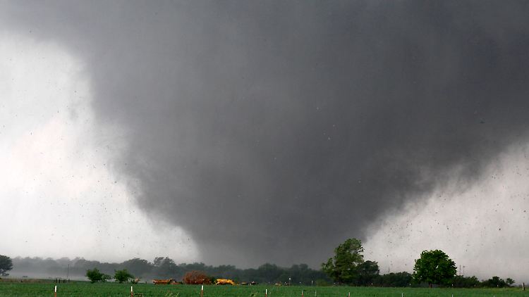 Ein Tornado in Oklahoma.