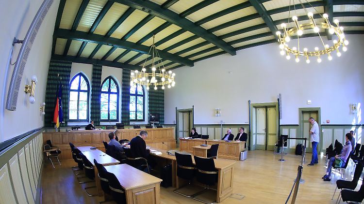 Blick in den Saal des Landgerichts Stendal.