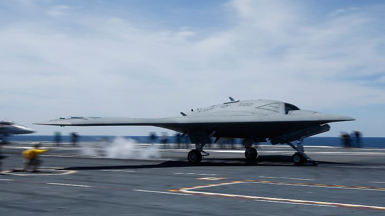 Die modernste Drohne im US-Arsenal: die X-47B.