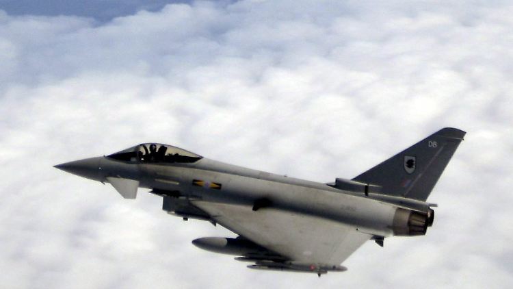 Ein Kampfjet vom Typ Typhoon.