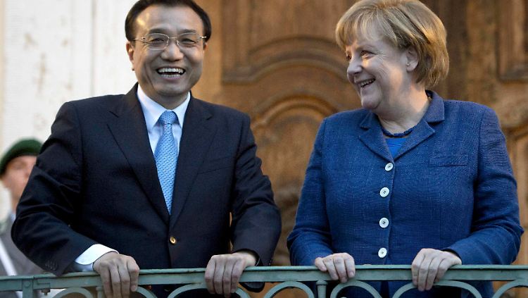 Chinas Premier Li Keqiang und Bundeskanzlerin Angela Merkel.