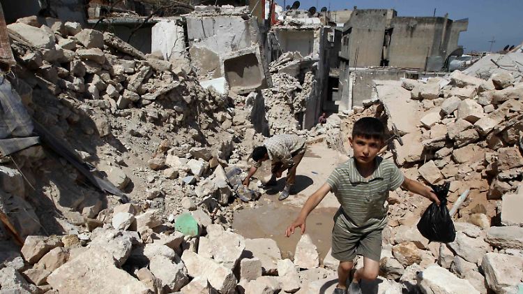 Viele Gegenden Syriens sind total zerstört.