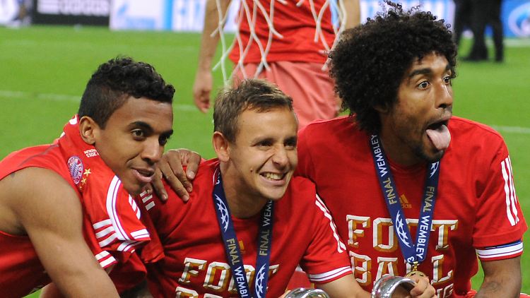Zwei sollen nach Brasilien: Luiz Gustavo, links, und Dante, rechts. Nur Rafinha darf beim FC Bayern bleiben.