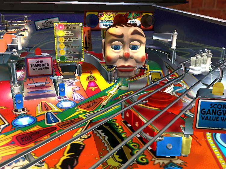 Bei neueren Flippern, hier der "Funhouse", wimmelt es vor Rampen und Spielereien.