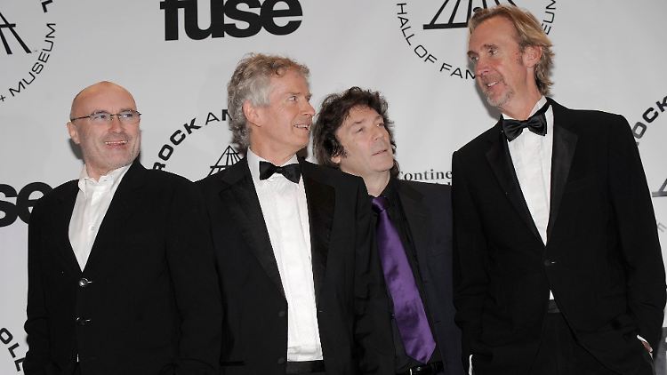 Genesis 2010 bei der "Rock and Roll Hall of Fame"-Aufnahmezeremonie.