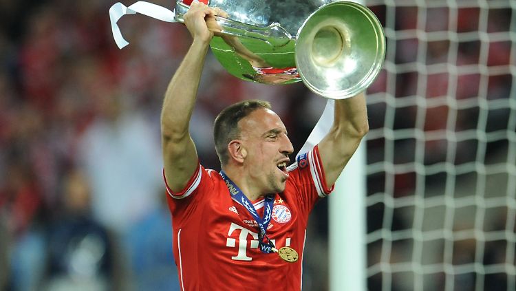 Her mit dem nächsten Pott: Ribérys Franck, FC Bayern München.