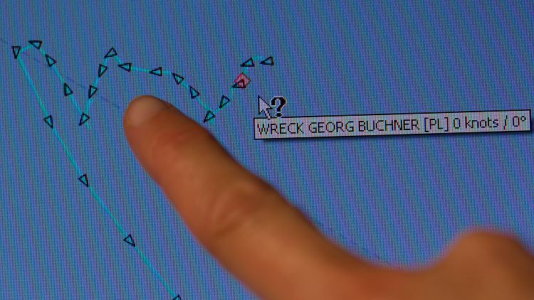Auf der Internetseite marinetraffic.com kann man die Position der "Georg Büchner" lokalisieren.